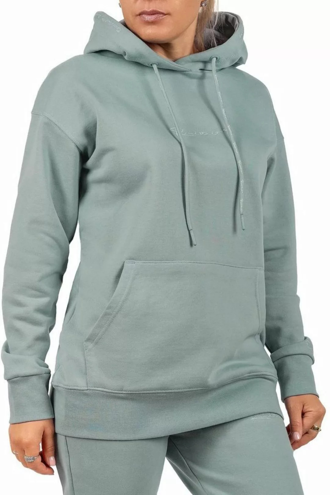 Reichstadt Kapuzenpullover Basic Oversize Damen Hoodie 23RSW038 Grey M mit günstig online kaufen