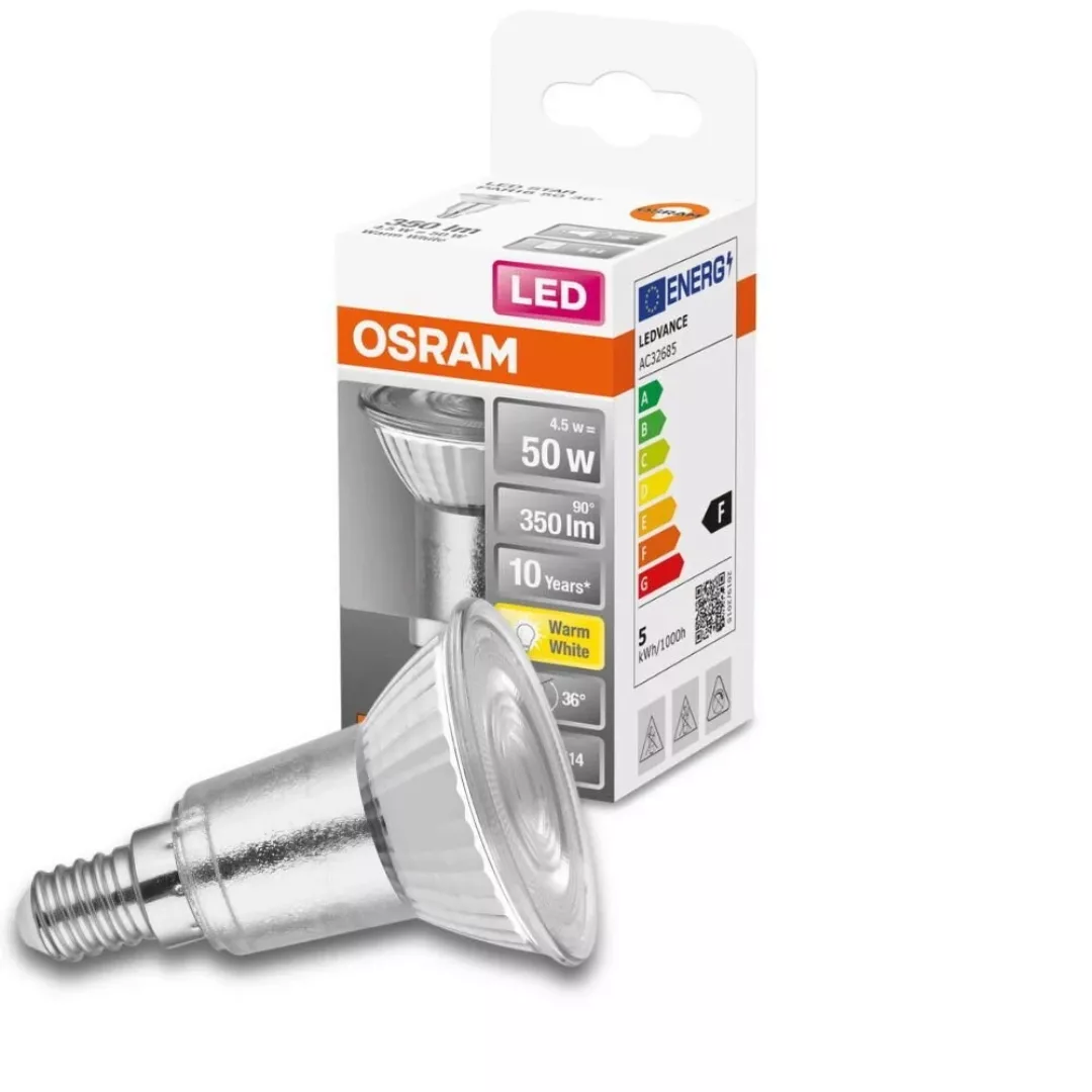 Osram LED-Leuchtmittel E14 4,5 W Warmweiß 350 lm EEK: F 7,3 x 5 cm (H x Ø) günstig online kaufen