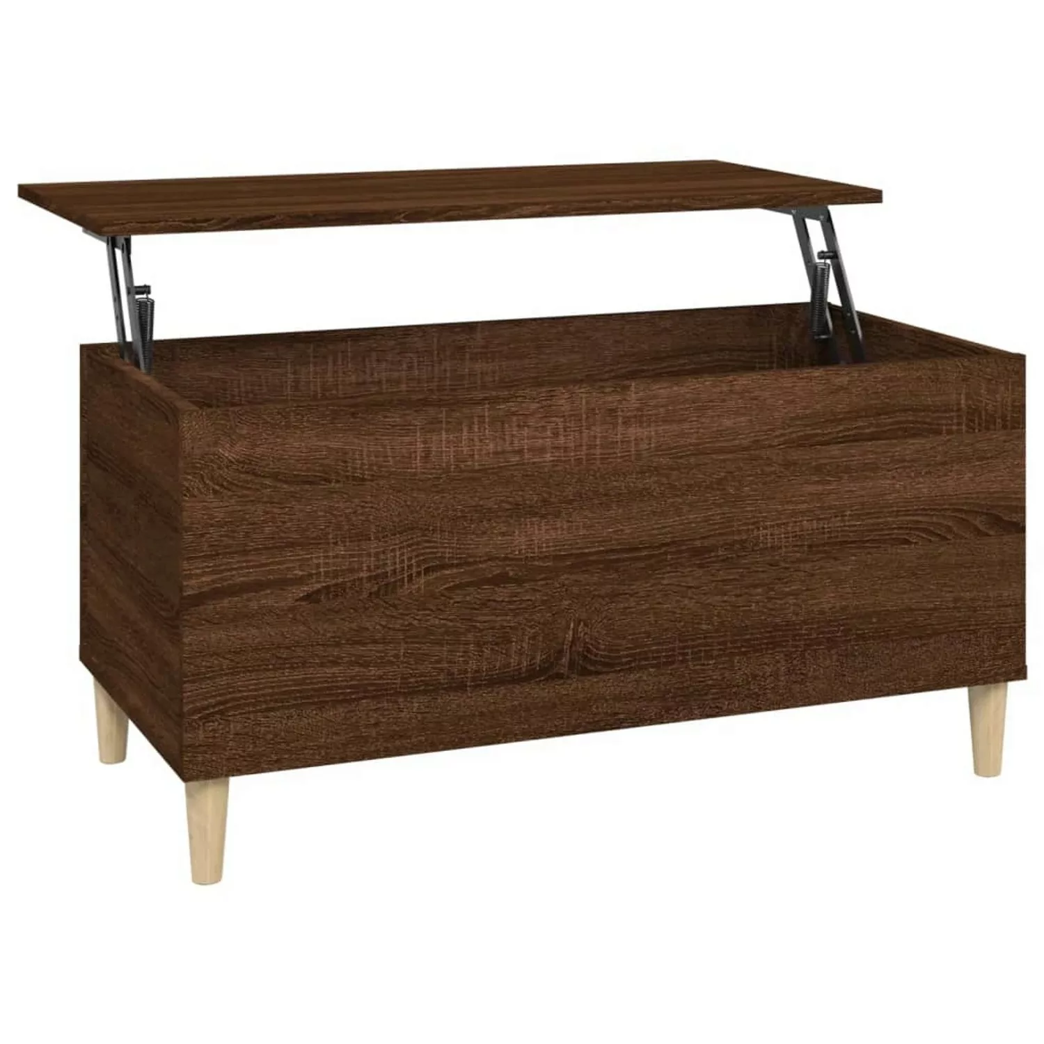 Vidaxl Couchtisch Braun Eichen-optik 90x44,5x45 Cm Holzwerkstoff günstig online kaufen