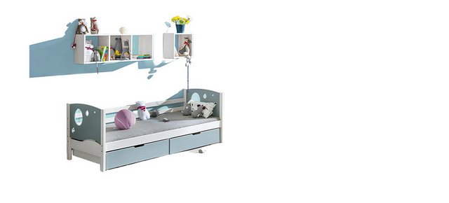 Xlmoebel Bett Neues Kinderbett Jugendbett aus Kiefer mit Bettkasten für das günstig online kaufen