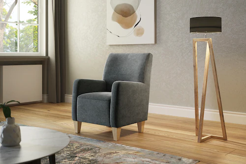 Home affaire Sessel "Viva", mit Federkern, mit Buchefüßen günstig online kaufen