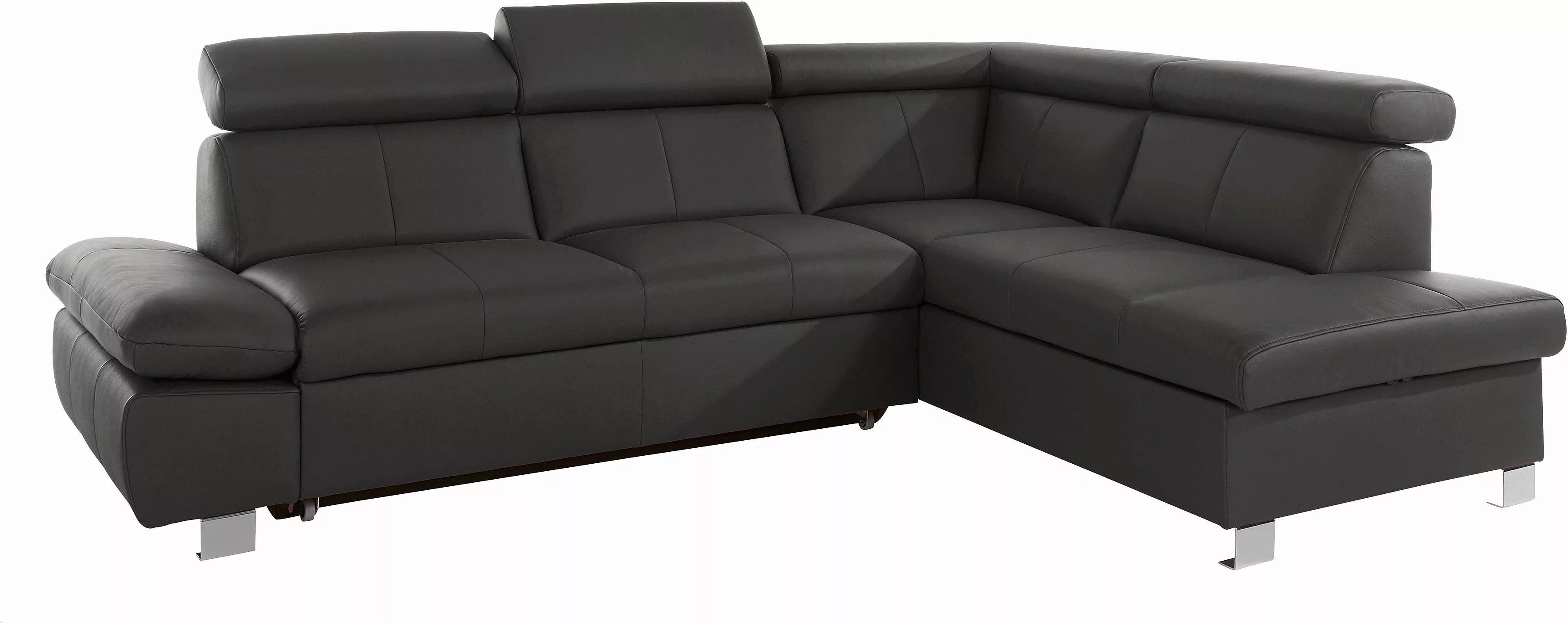 exxpo - sofa fashion Ecksofa Happy, wahlweise mit Bettfunktion, L-Form günstig online kaufen