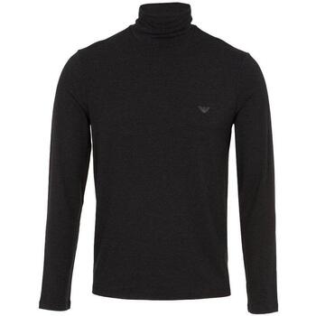 Emporio Armani  Sweatshirt Lounge Turtle High Neck Sweater Black Marl günstig online kaufen