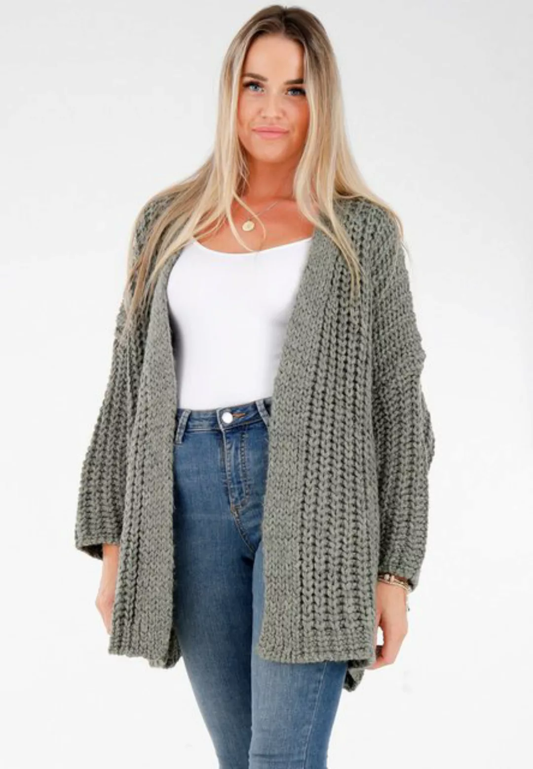 YC Fashion & Style Cardigan Oversized Strick-Cardigan Kuschelig & Lässig Ba günstig online kaufen