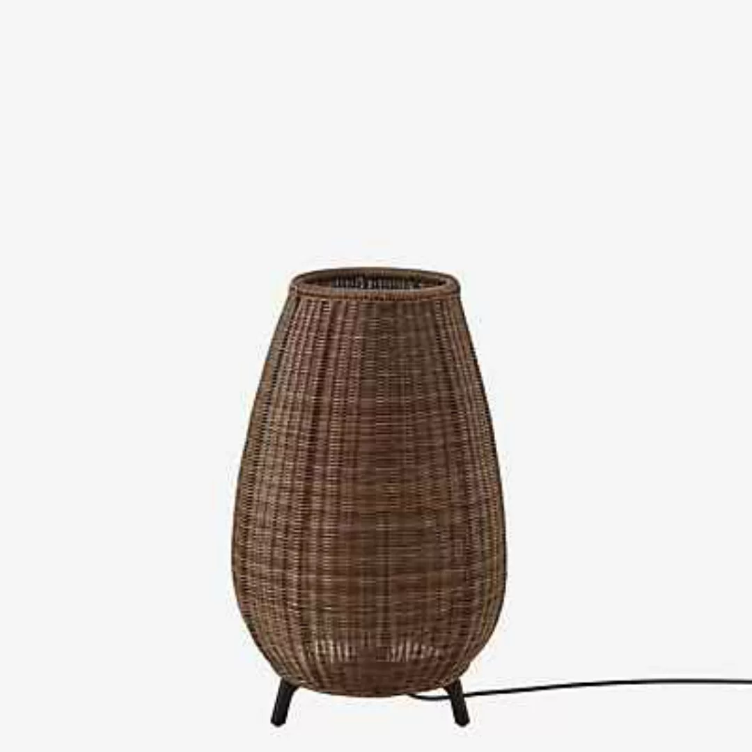 Bover Amphora 01 Terrassenleuchte, rattan brown günstig online kaufen