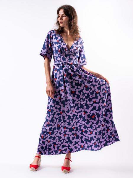 Frauen Maxi-kleid Aus Ecovero Viskose „Pretty Garden“ günstig online kaufen