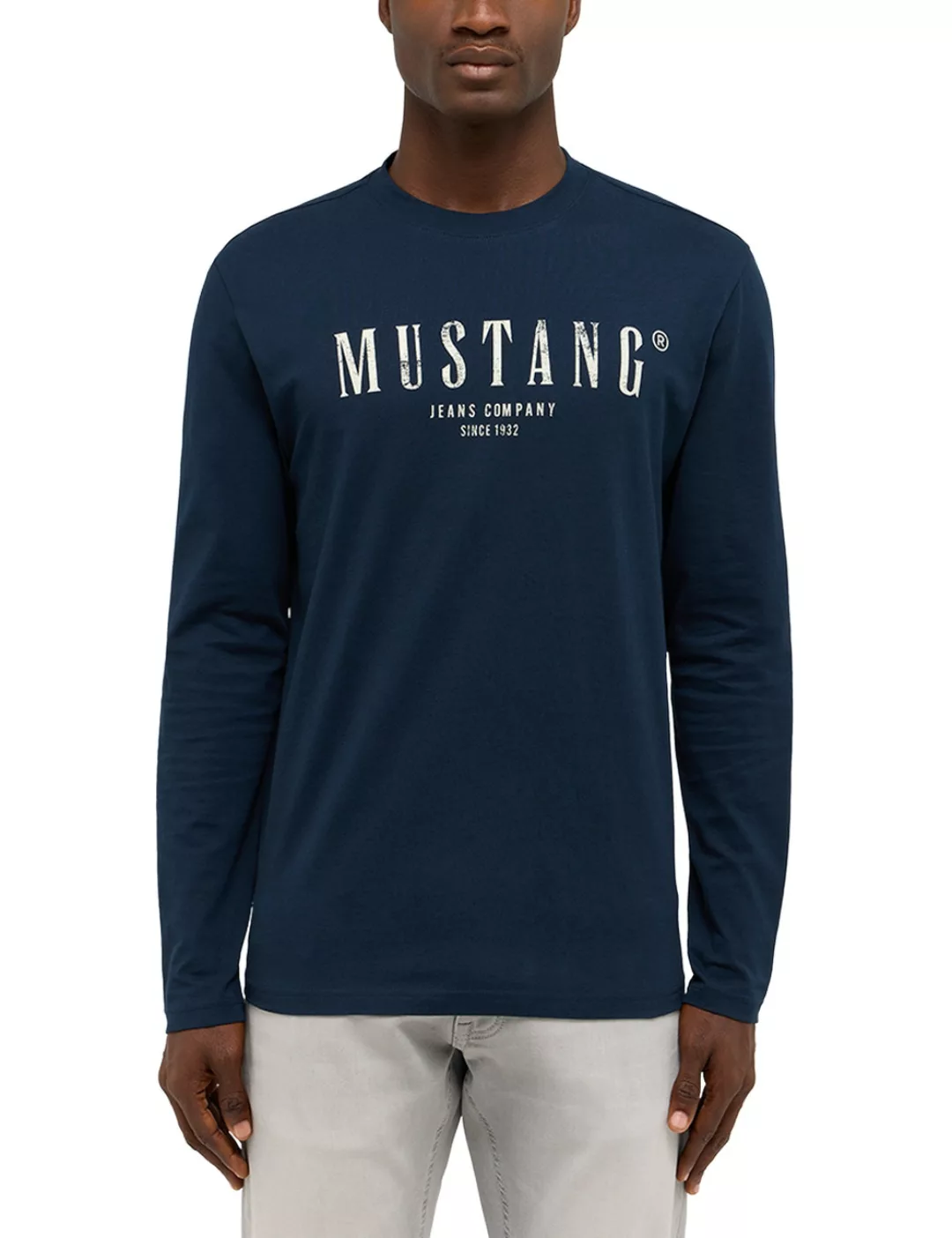 MUSTANG Langarmshirt "Langarmshirt" günstig online kaufen