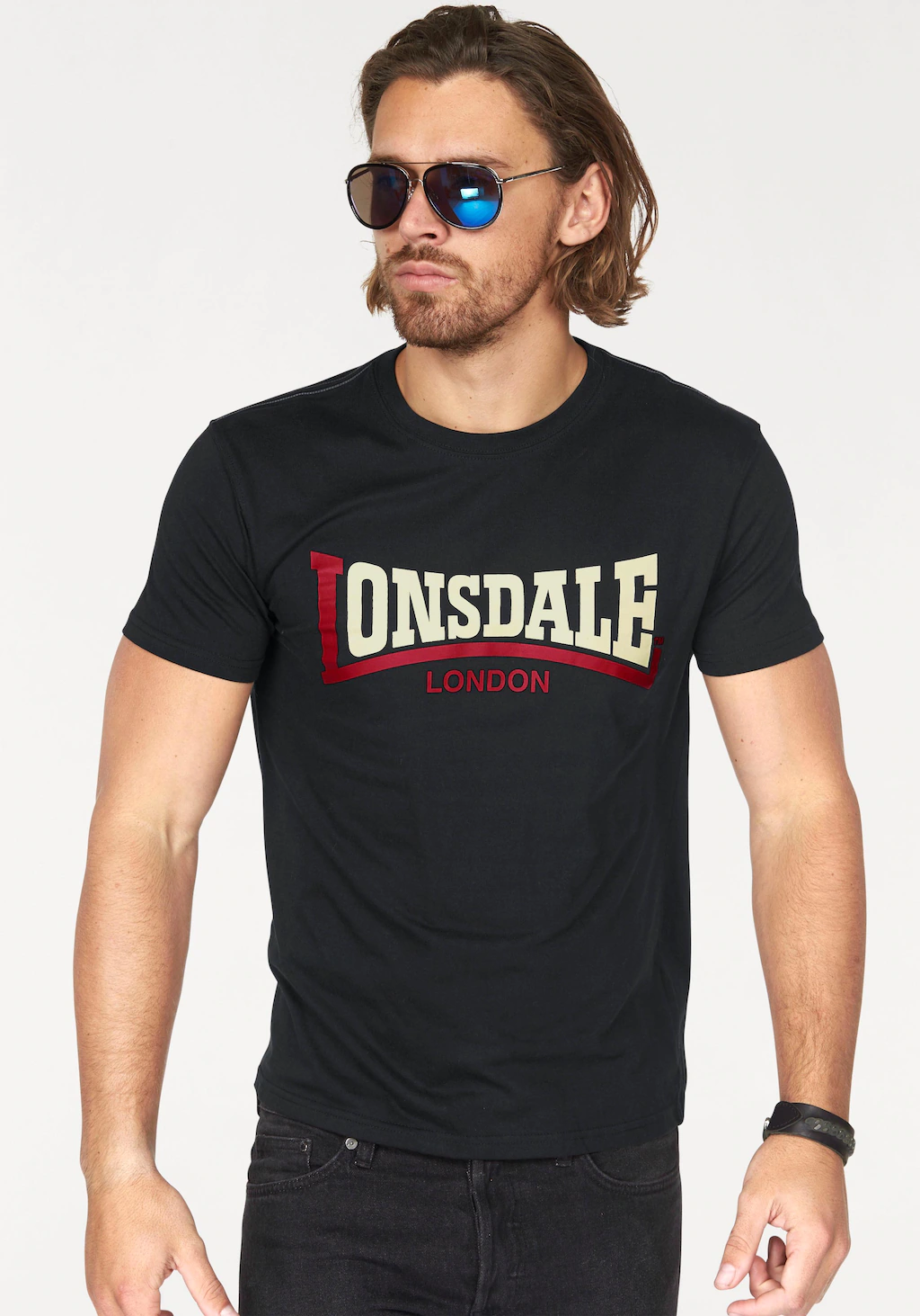 Lonsdale T-Shirt Lonsdale Herren T-Shirt Two Tone Adult günstig online kaufen