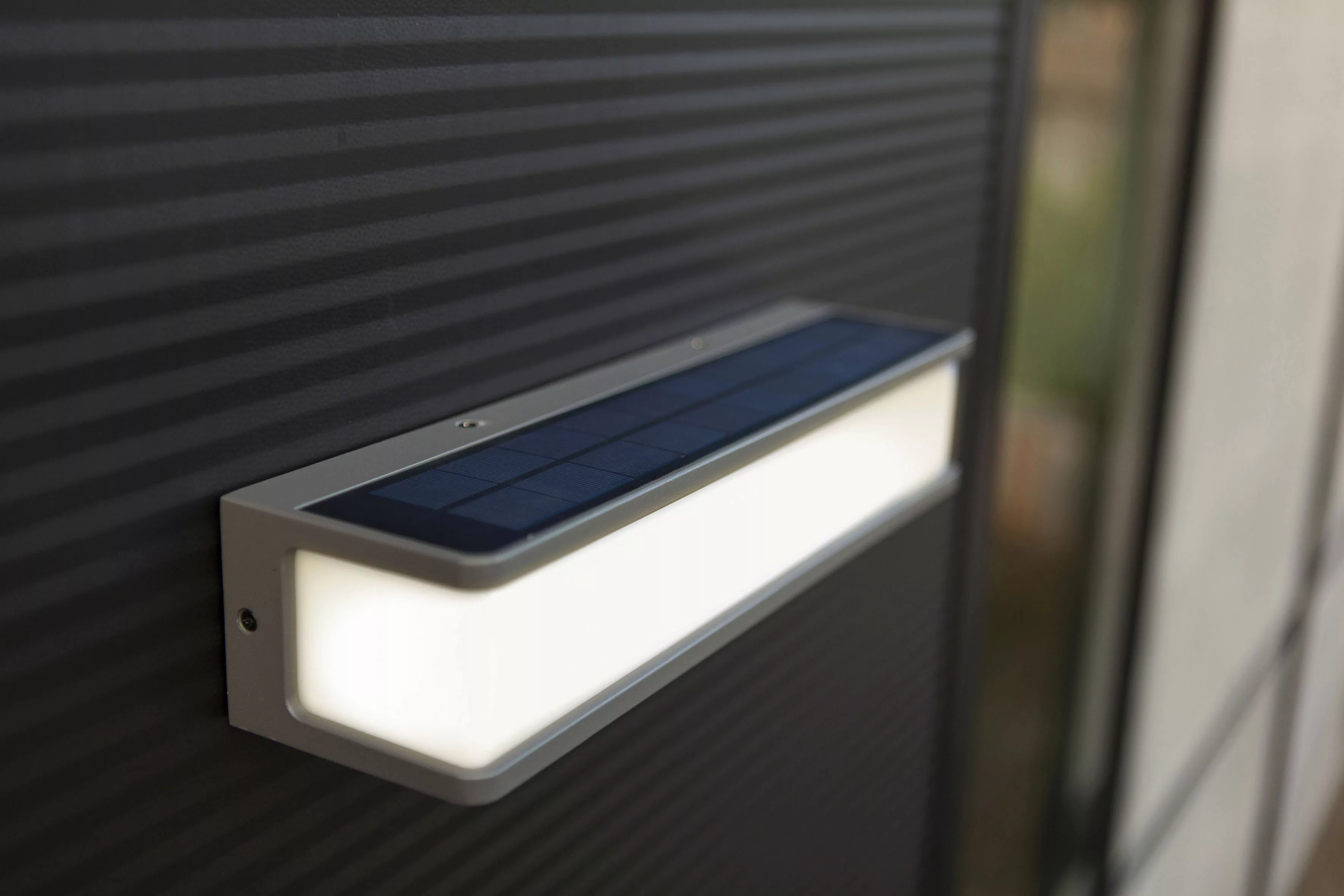 LED-Solarwandleuchte Doblo mit Sensor, Breite 35cm günstig online kaufen