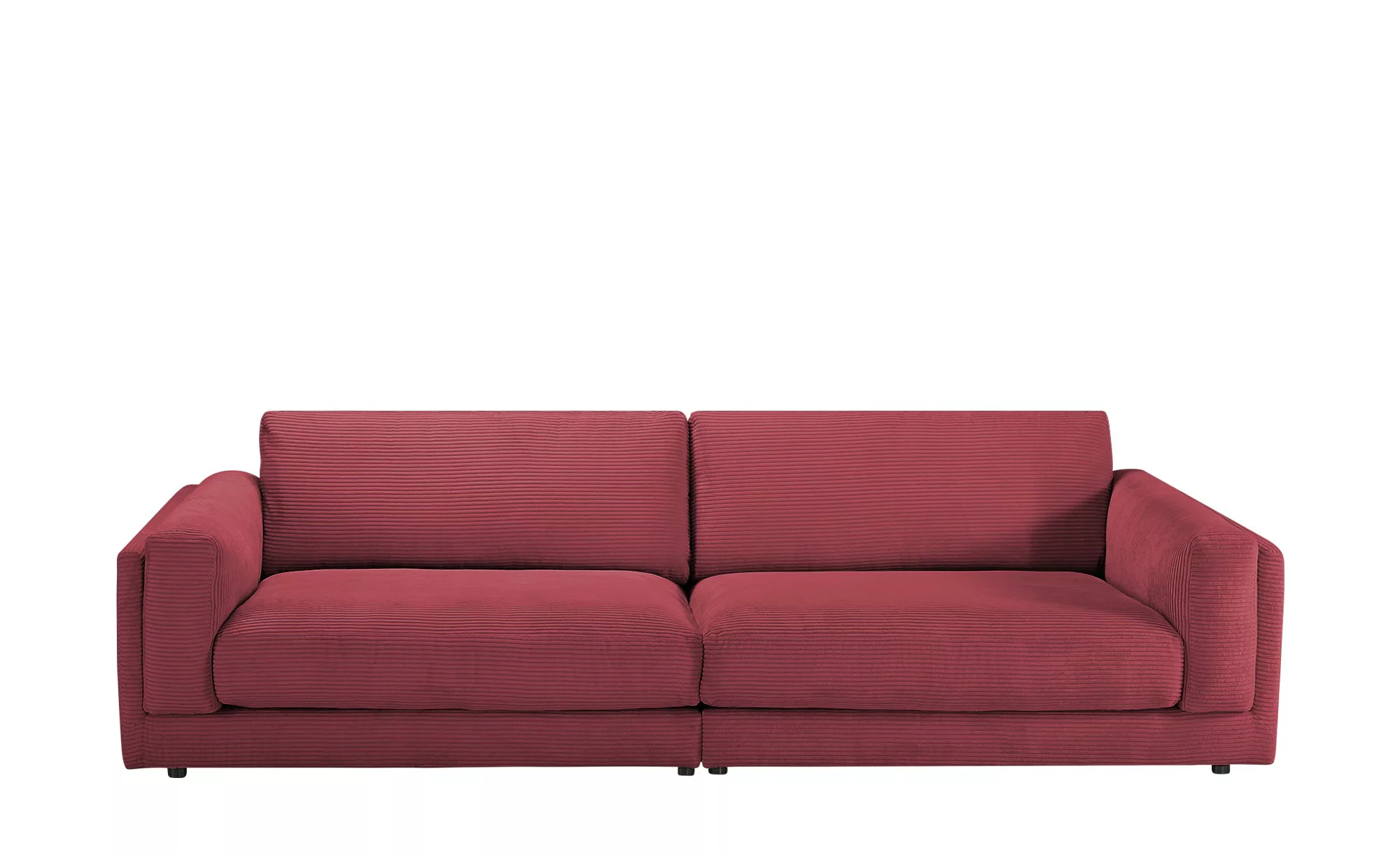 Jette Home Big Sofa aus Cord Roomy ¦ rot ¦ Maße (cm): B: 294 H: 85 T: 150 P günstig online kaufen