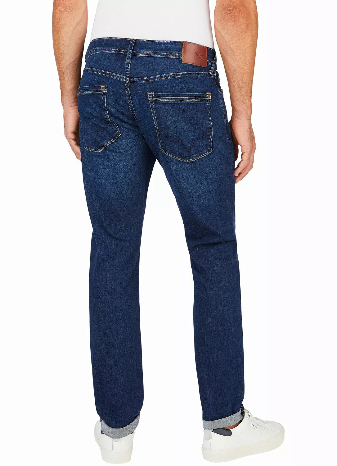 Pepe Jeans Herren Jeans STANLEY - Tapered Fit - Blau - Dark Blue Denim günstig online kaufen