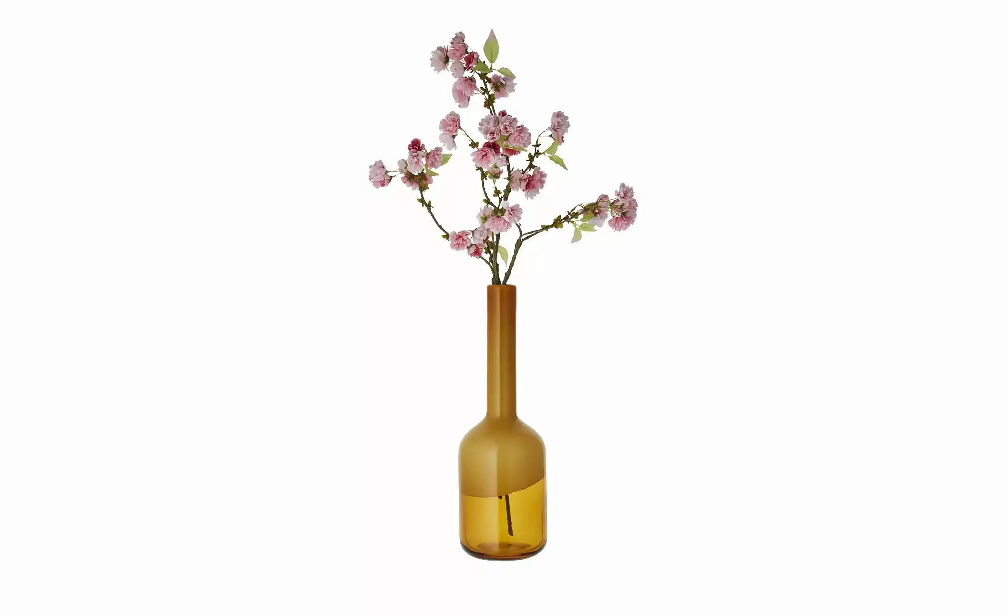 HOME STORY Vase   ¦ gelb ¦ Glas ¦ Maße (cm): H: 46  Ø: 15 Accessoires > Vas günstig online kaufen