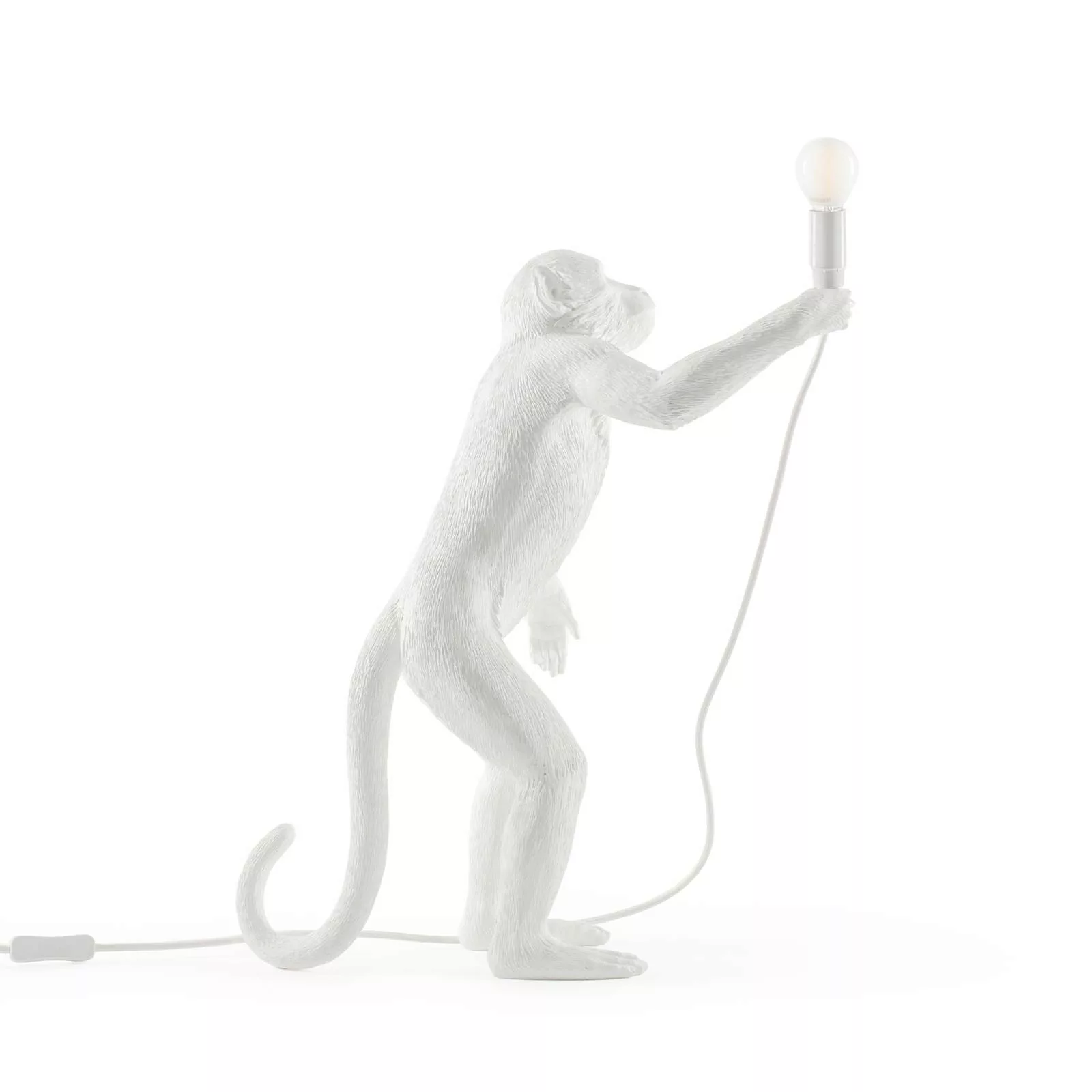 SELETTI Monkey Lamp LED-Dekoleuchte stehend weiß günstig online kaufen