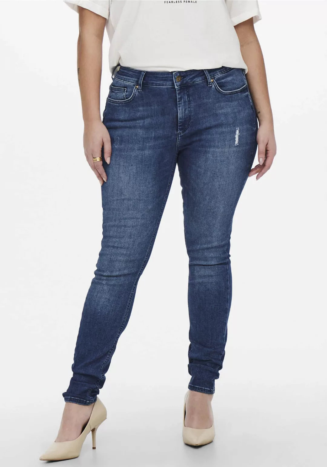 ONLY CARMAKOMA Skinny-fit-Jeans "CARWILLY REG SKINNY JEANS DNM REA" günstig online kaufen