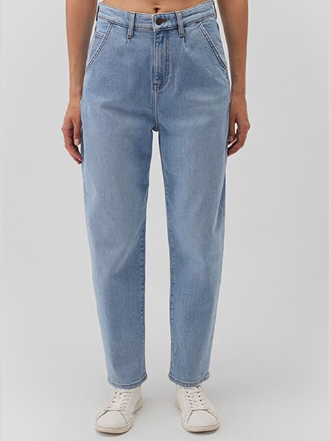 Mavi Boyfriend-Jeans Jeans High-Rise Pleated Baggy Dunkle Waschung 7974 in günstig online kaufen