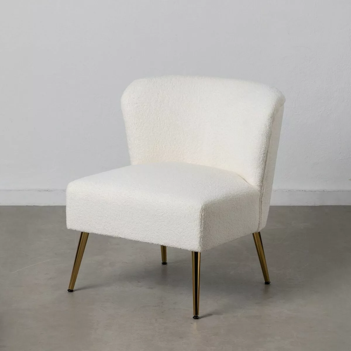 Sessel 66 X 65 X 72 Cm Synthetische Stoffe Metall Weiß günstig online kaufen