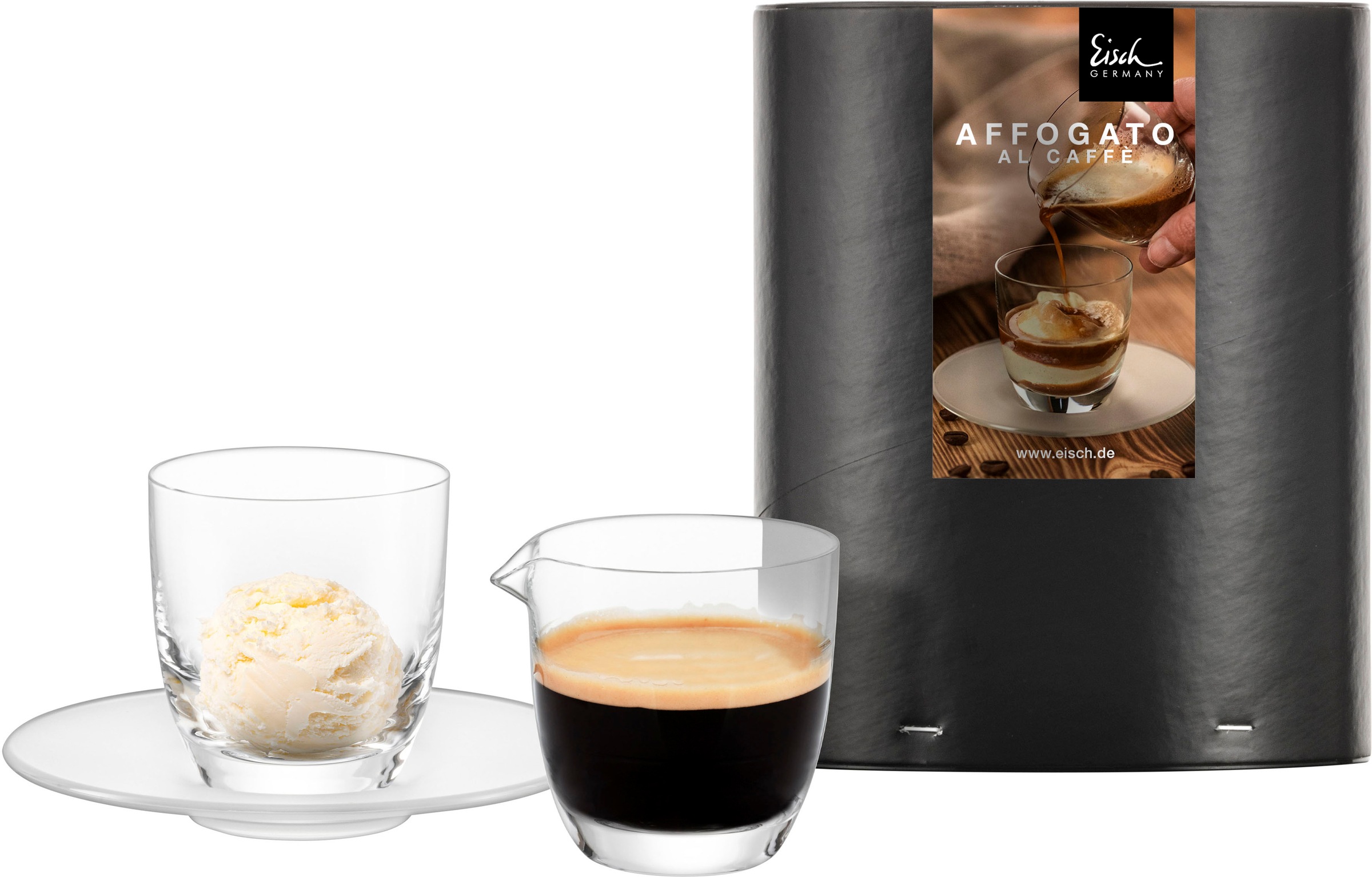 Eisch Espressoglas »Affogato al caffè Glas 109/5 mit Kännchen«, (Set, 3 tlg günstig online kaufen