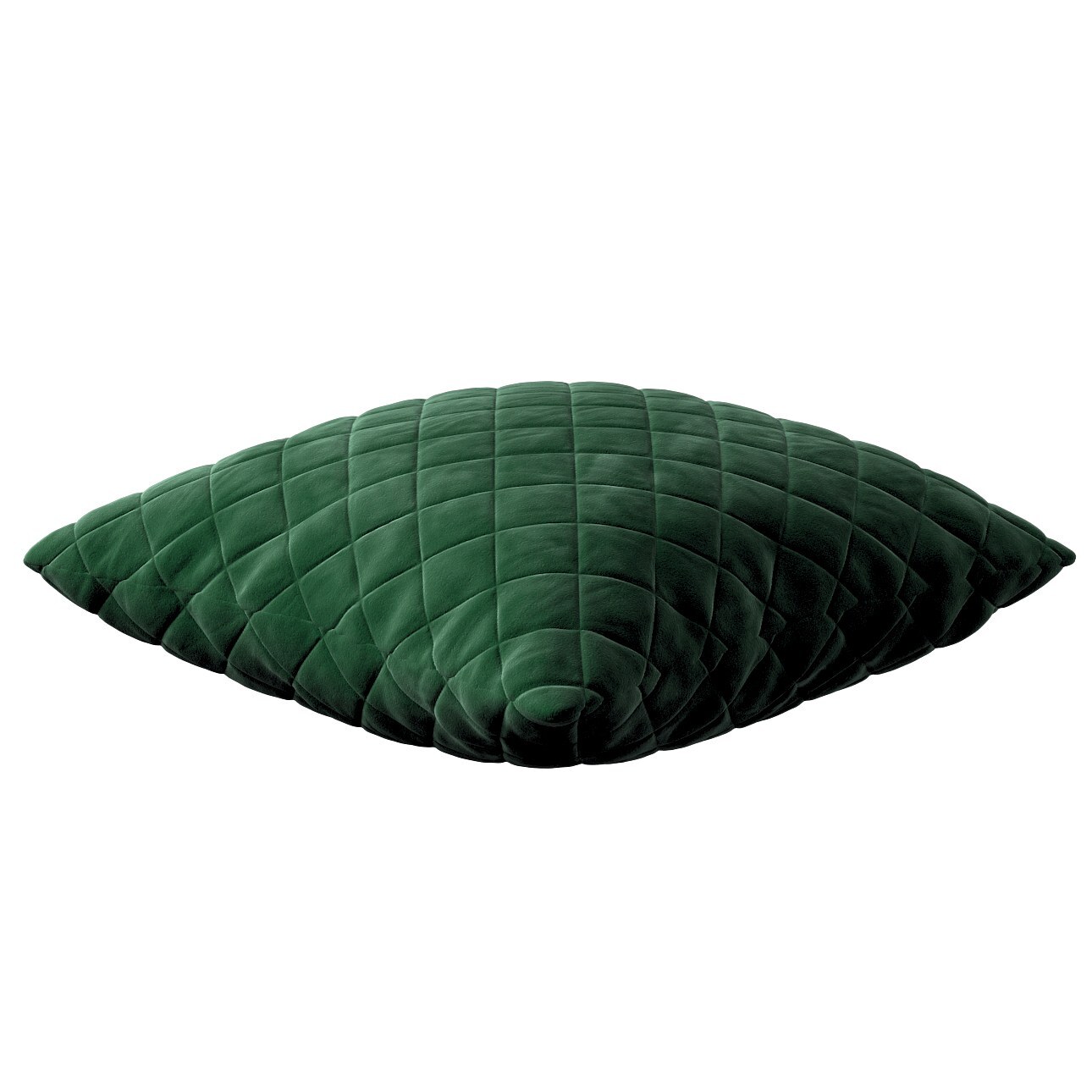Kissenhülle Kinga gesteppt 43x43cm, grün, 43 x 43 cm, Velvet (704-13) günstig online kaufen