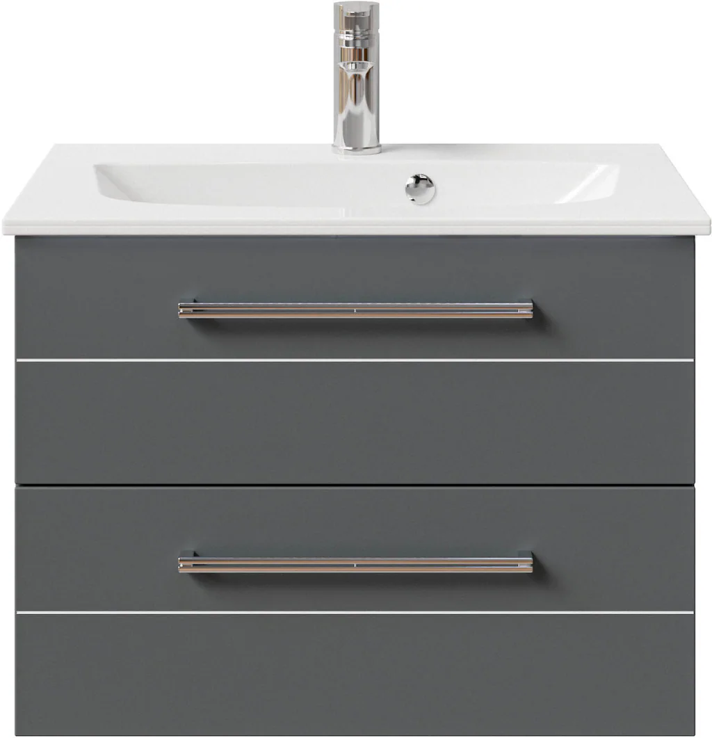 Saphir Waschtisch »Serie 6025 Mineralmarmor-Waschtisch mit Unterschrank, 67 günstig online kaufen