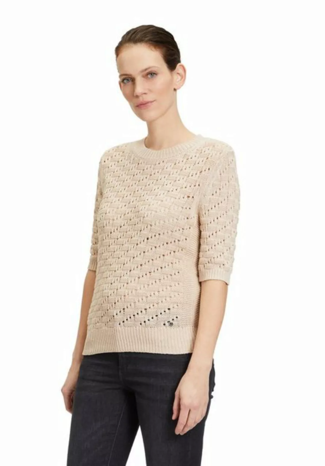 Betty&Co Strickpullover mit Rundhalsausschnitt (1-tlg) Struktur günstig online kaufen