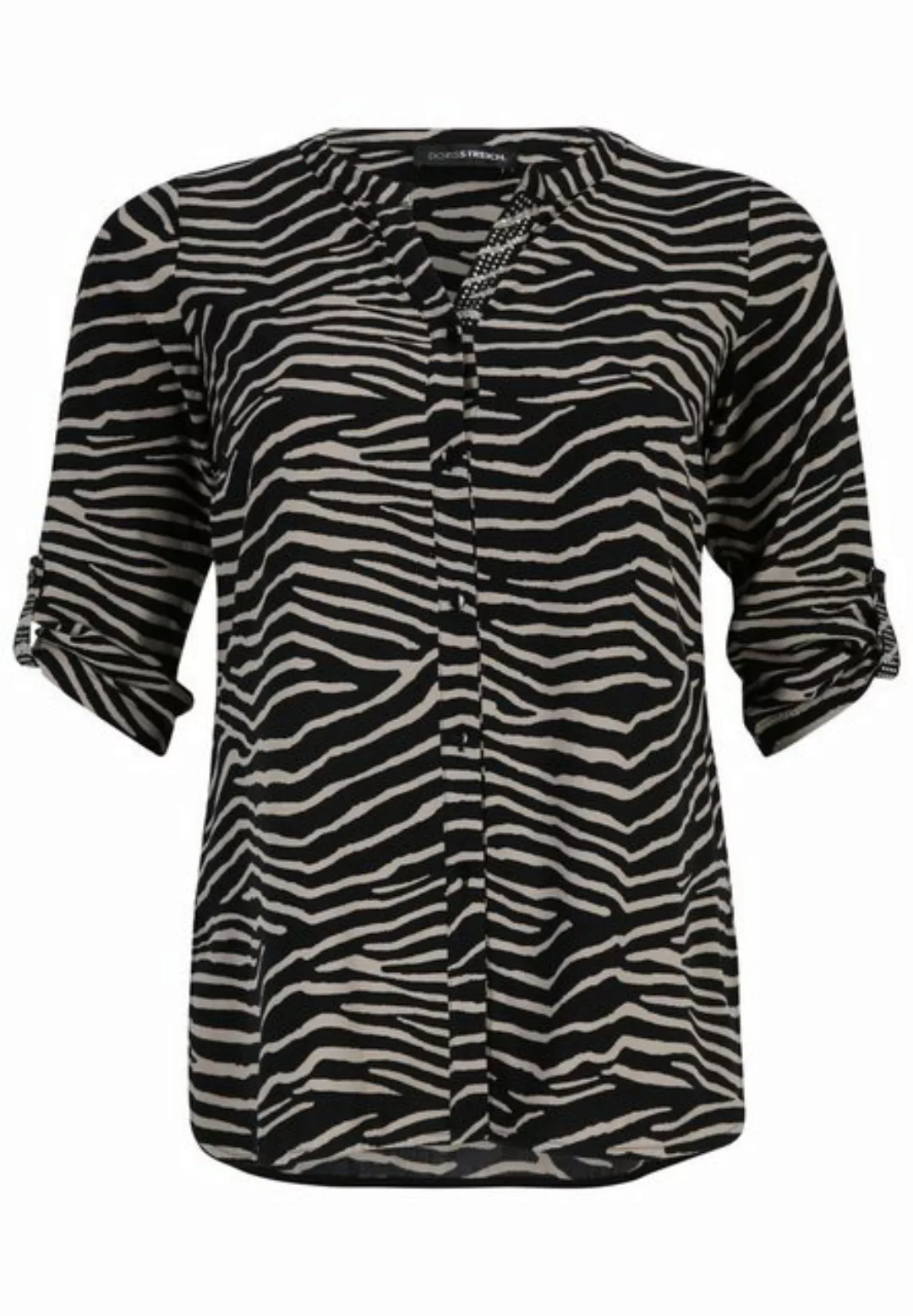 Doris Streich Klassische Bluse mit Animal-Print günstig online kaufen