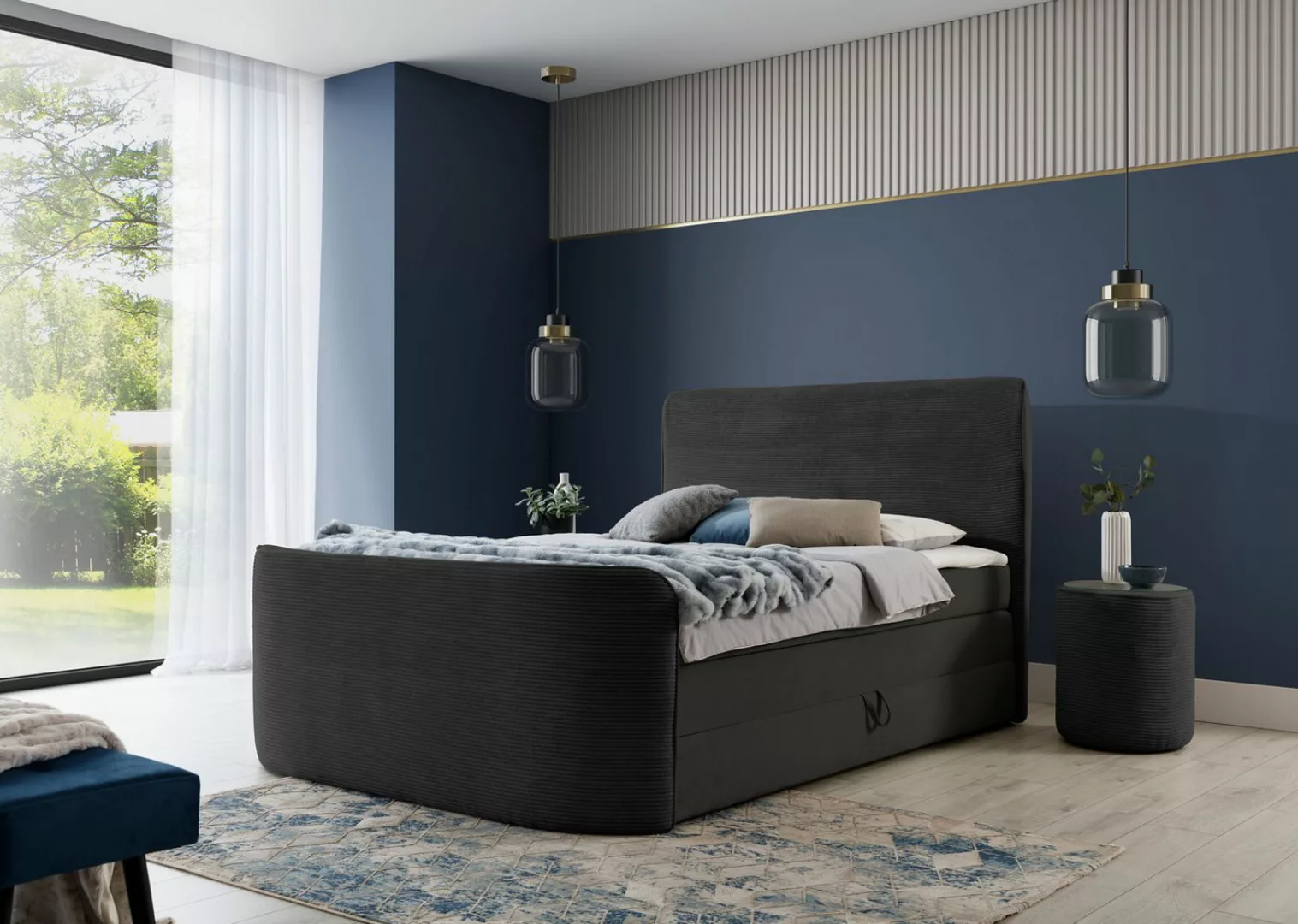 yourhouse24 Boxspringbett Plaza (Bonell-Matratze und Topperr), mit zwei Bet günstig online kaufen