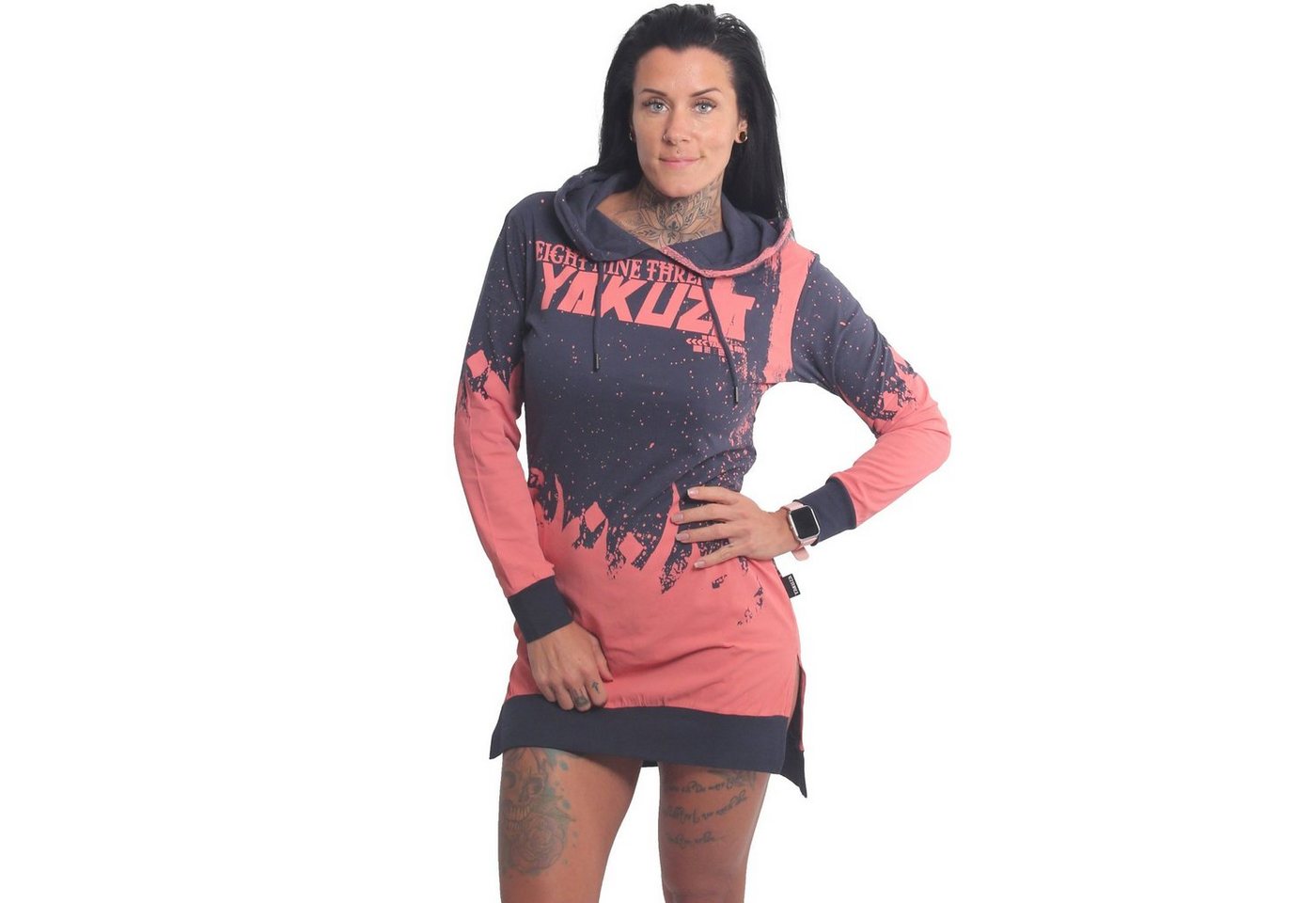 YAKUZA Shirtkleid Sabana mit extra lang geschnittenem Rückenteil günstig online kaufen