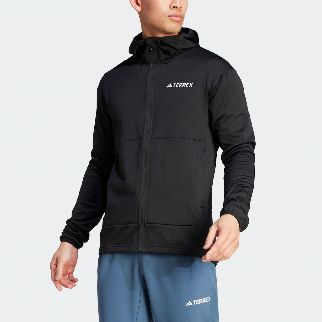 adidas TERREX Outdoorjacke "TERREX XPERIOR LIGHT FLEECE HOODED" günstig online kaufen