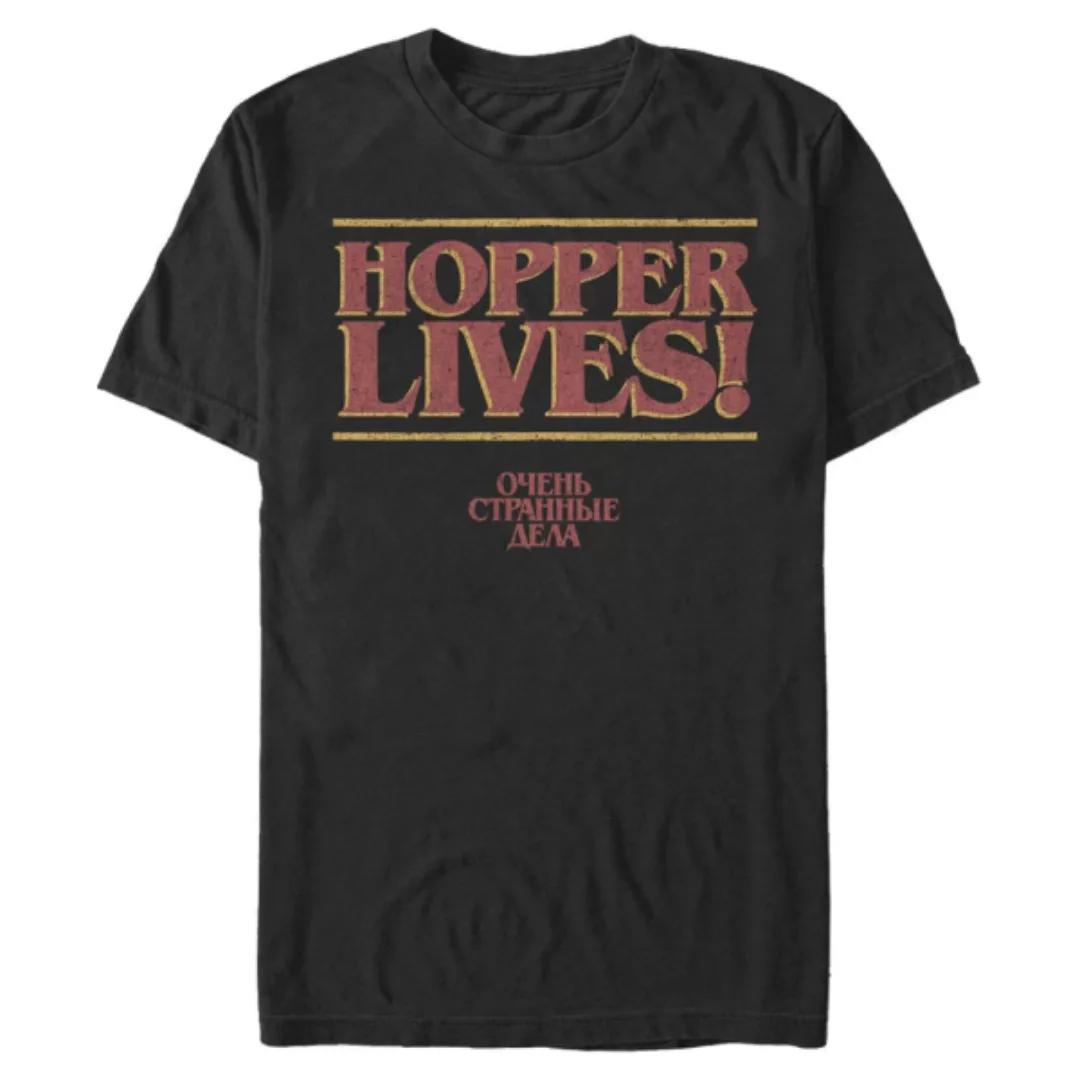 Netflix - Stranger Things - Logo Hopper - Männer T-Shirt günstig online kaufen