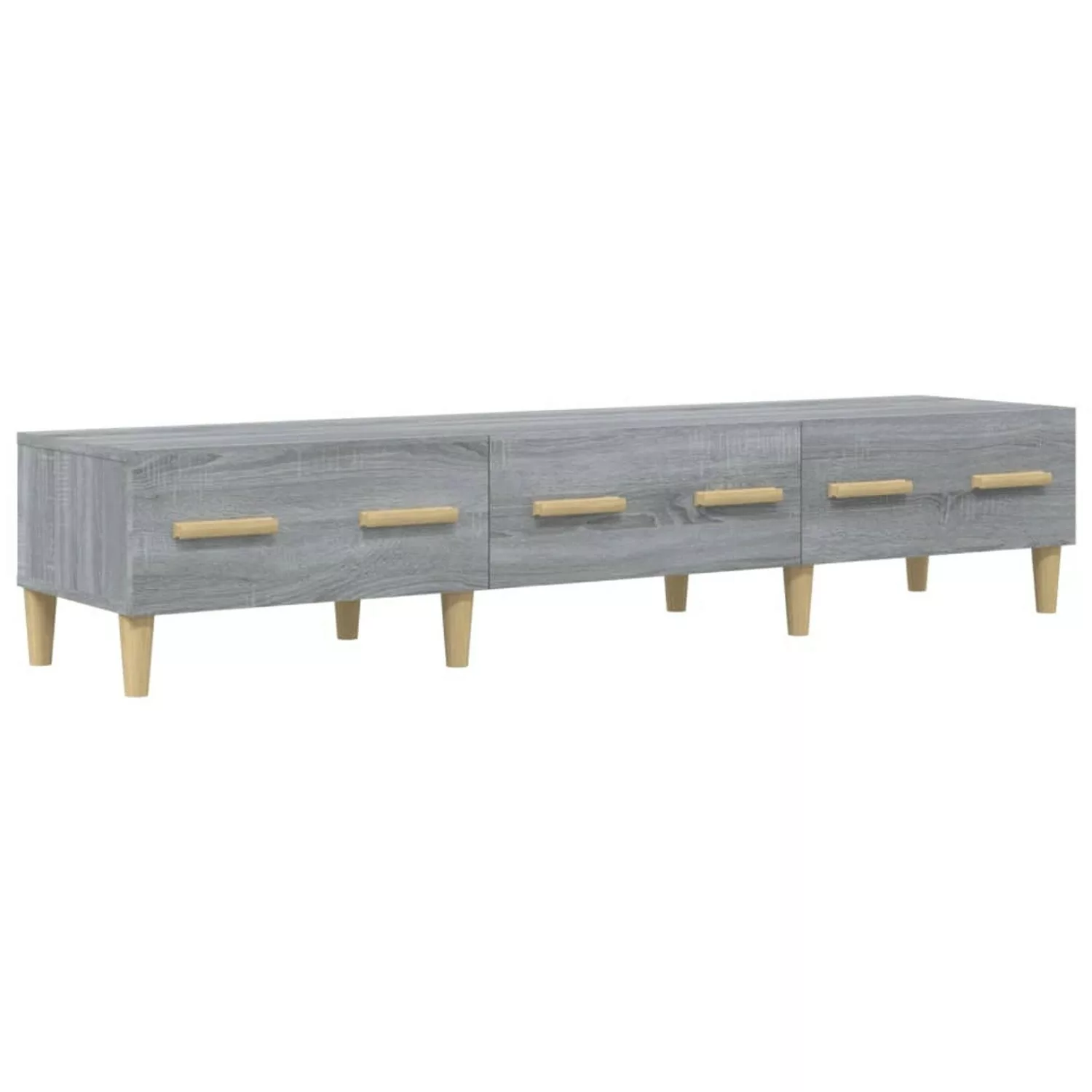 VidaXL TV-Schrank Grau Sonoma 150x34,5x30 cm Holzwerkstoff  Modell 1 günstig online kaufen