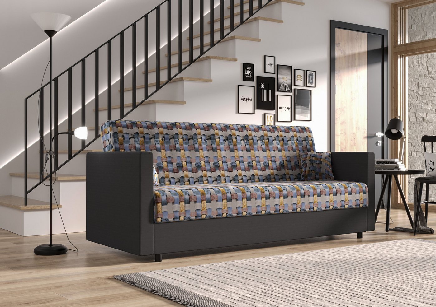 ALTDECOR Sofa MARIBI, Couch mit Schlaffunktion, Bettkasten, Wohnzimmer günstig online kaufen