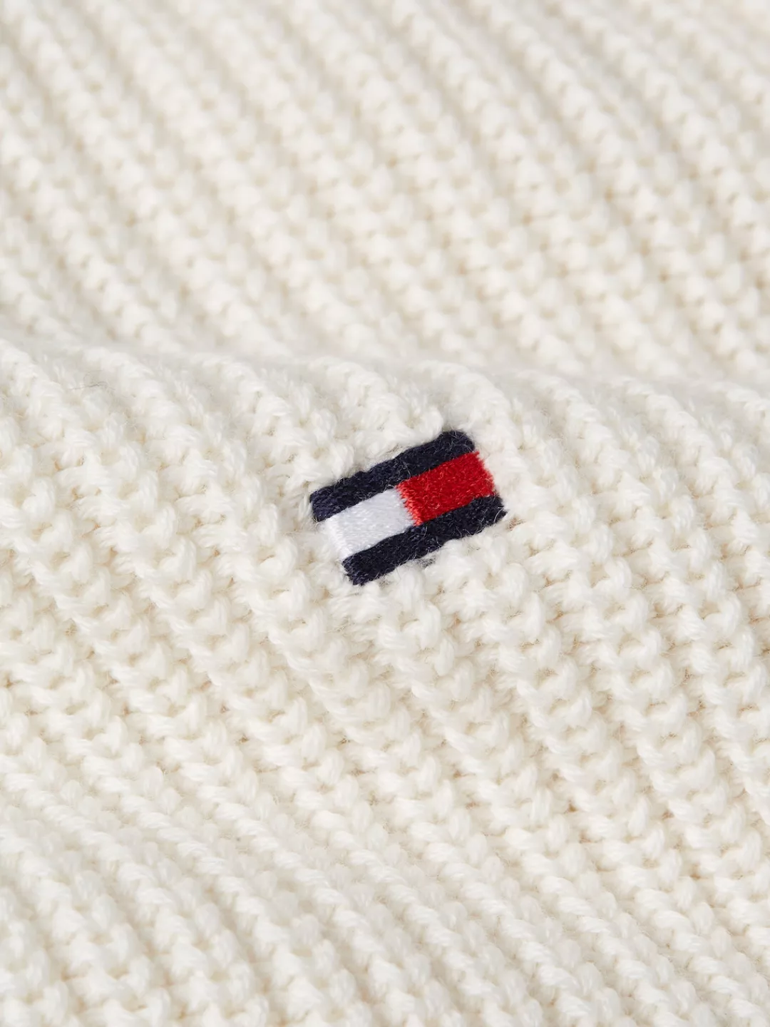 Tommy Hilfiger Strickjacke "RIB COTTON ZIP THROUGH", in Rippenoptik, Reißve günstig online kaufen