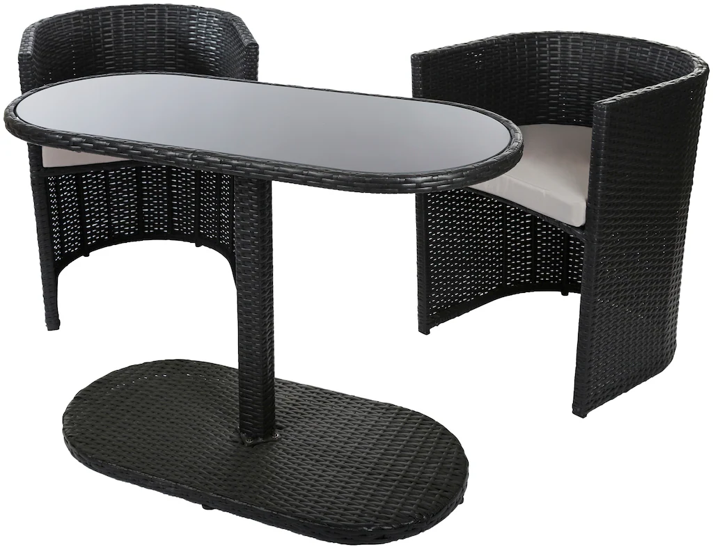 my Flair Gartenlounge-Set, (3 tlg.), 2 Stühle, 1 Tisch günstig online kaufen