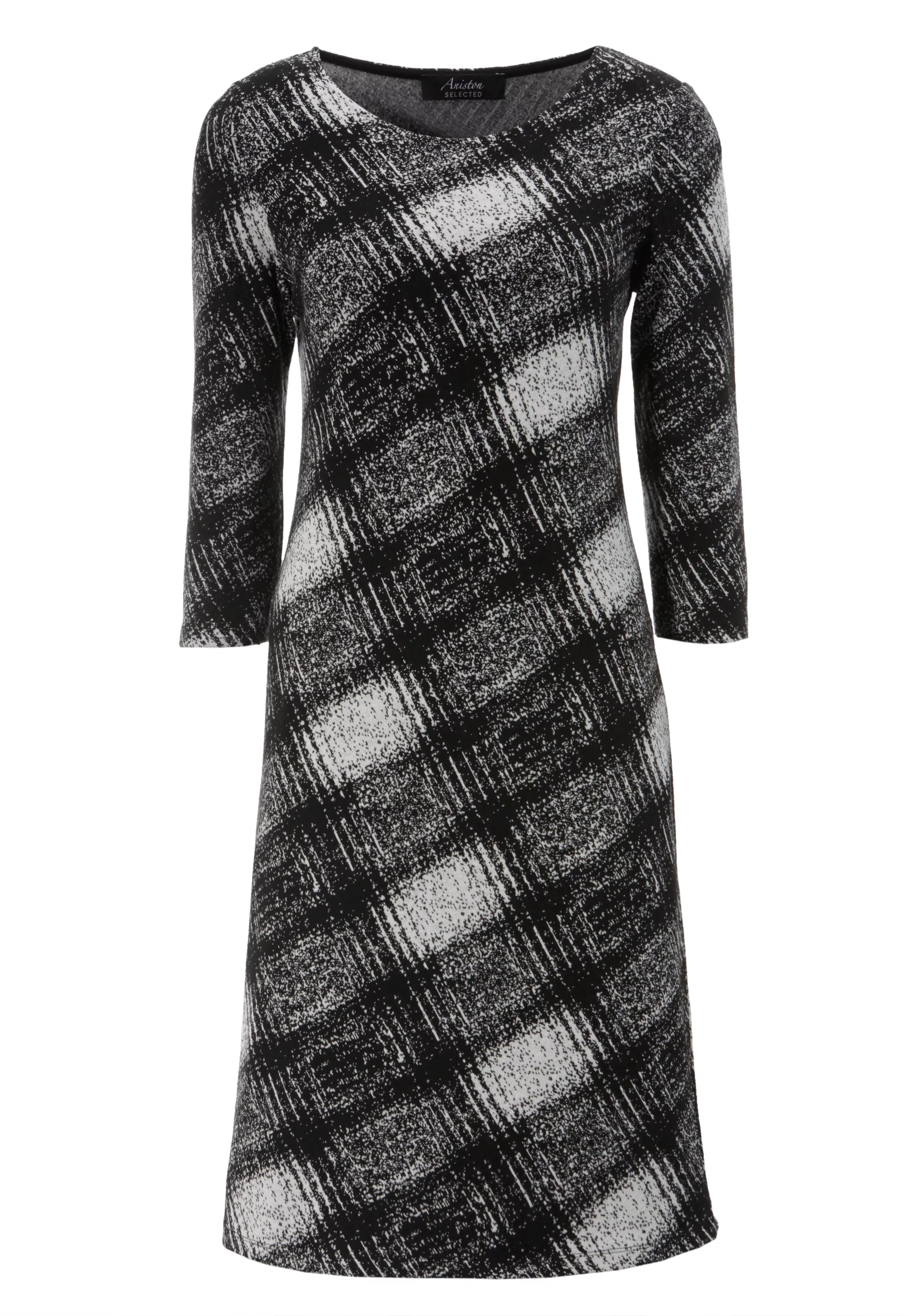 Aniston SELECTED Jerseykleid, elegant gemustert günstig online kaufen