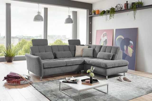 Die PlanBar Ecksofa "MP-IN20016 L-Form mit Kaltschaum-Polsterung", wahlweis günstig online kaufen