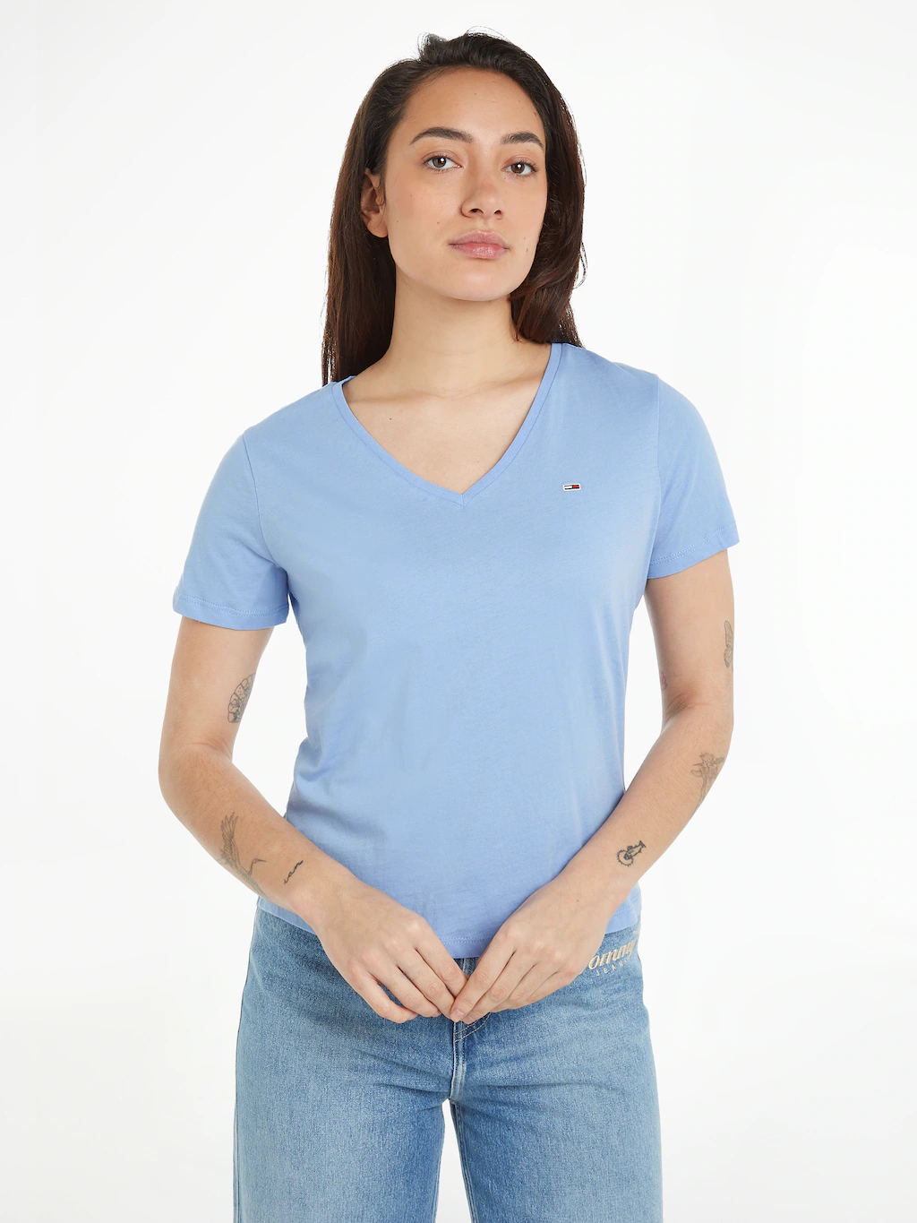 Tommy Jeans V-Shirt TJW 2PACK SLIM SOFT V NECK TEE (Packung, 2-tlg., 2er-Pa günstig online kaufen