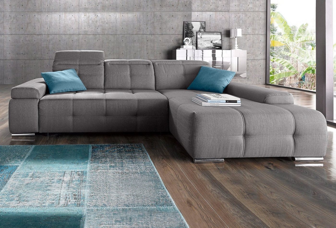 sit&more Ecksofa "Bellevue L-Form", wahlweise mit Bettfunktion günstig online kaufen