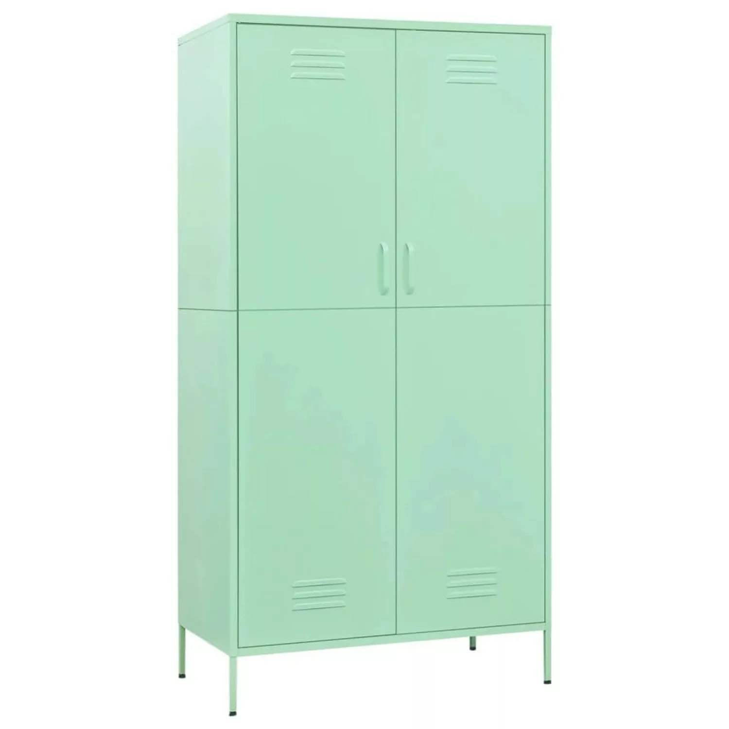 Kleiderschrank Minzgrün 90x50x180 Cm Stahl günstig online kaufen