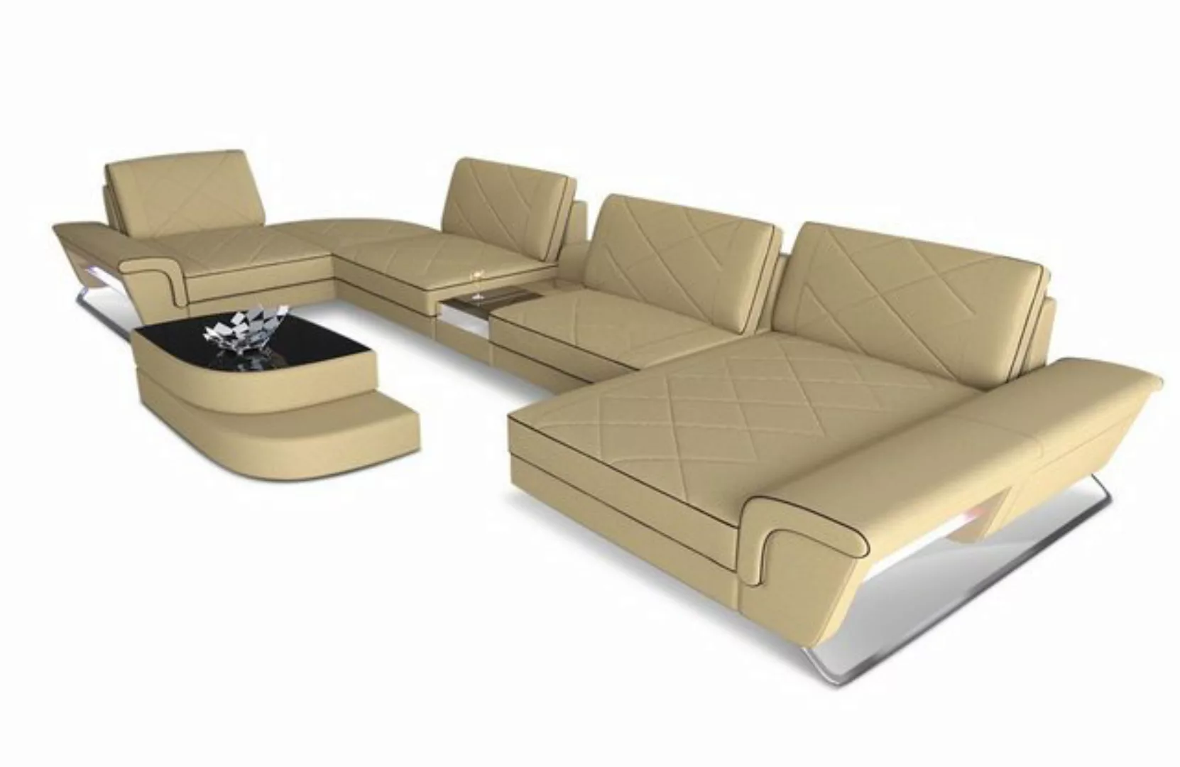 Sofa Dreams Wohnlandschaft Stoffsofa Couch Polstersofa Stoff Bari U Form Po günstig online kaufen