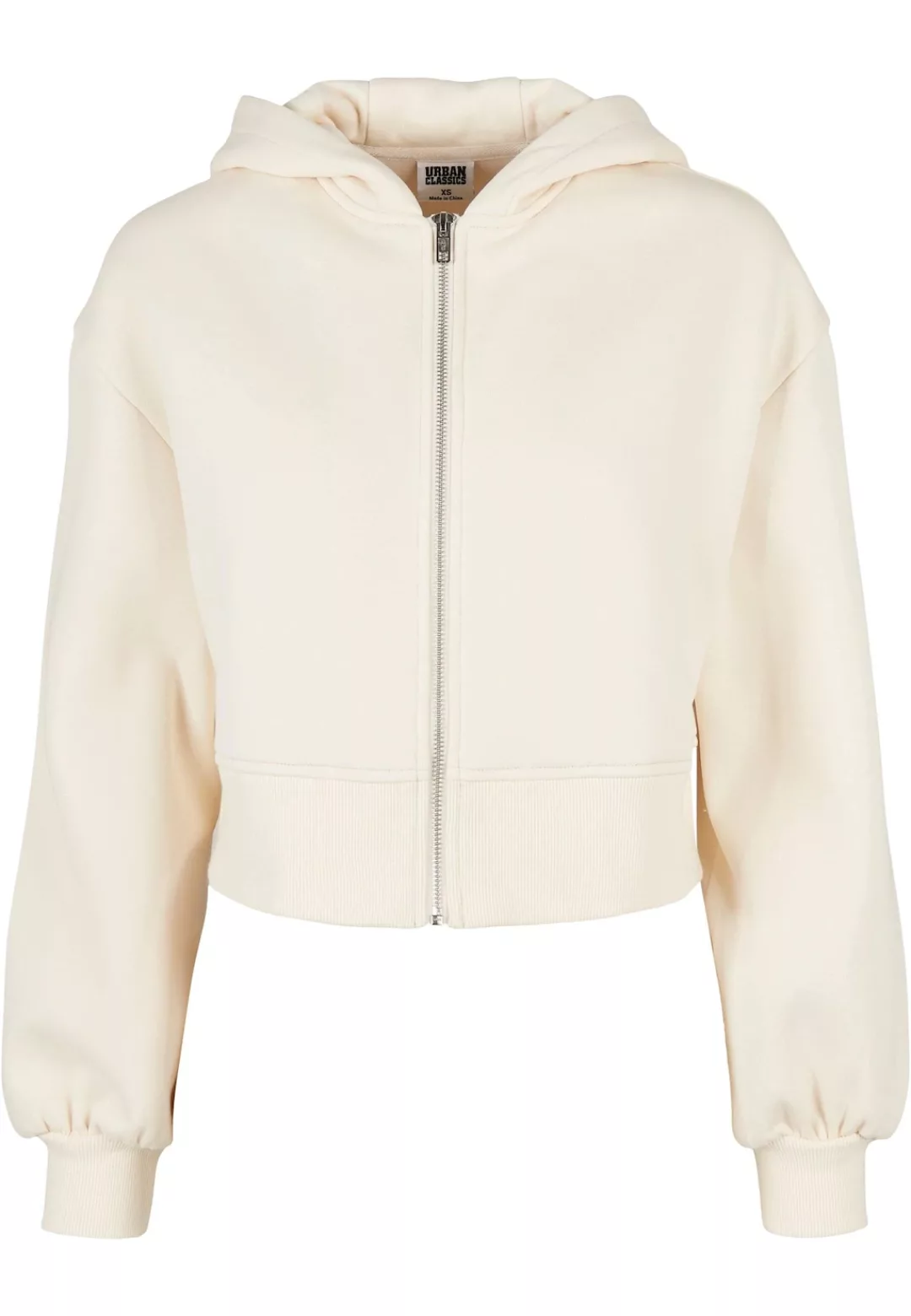 URBAN CLASSICS Sweatjacke "Urban Classics Damen Ladies Short Oversized Zip günstig online kaufen