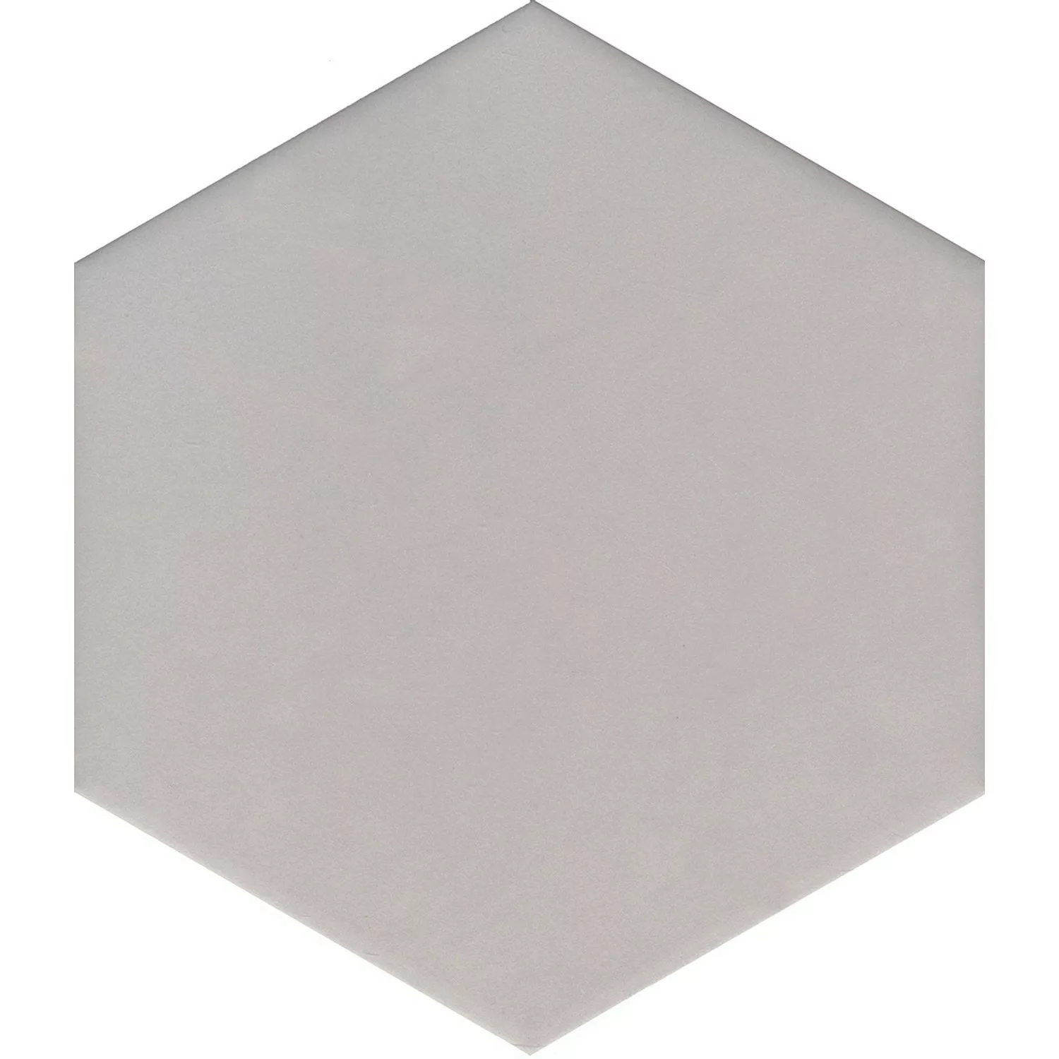 Feinsteinzeug Hexagon Solid Silver Glasiert Matt 21,5 x 25 x 0,9 cm günstig online kaufen