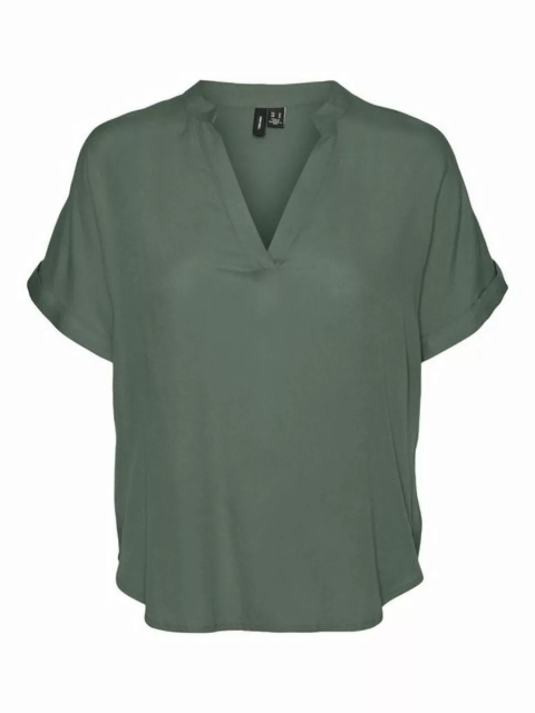 Vero Moda Blusenshirt Top Casual Splitneck Bluse VMBEAUTY SS TOP WVN GA NOO günstig online kaufen