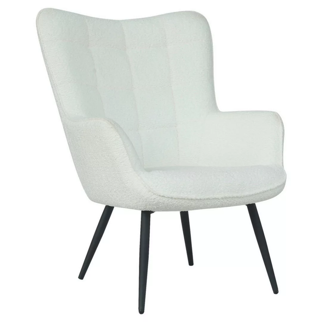 byLIVING Hocker UTA weiß Stoff B/H/T: ca. 72x97x80 cm günstig online kaufen