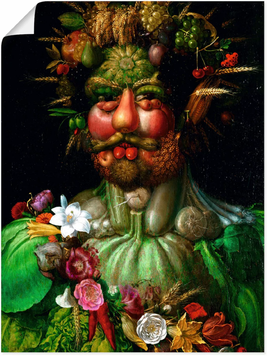 Artland Wandbild "Vertumnus (Kaiser Rudolf II.). 1590", Porträts, (1 St.), günstig online kaufen