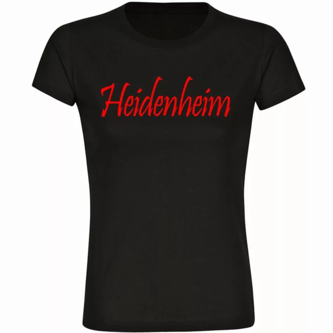 multifanshop T-Shirt Damen Heidenheim - Schriftzug - Frauen günstig online kaufen