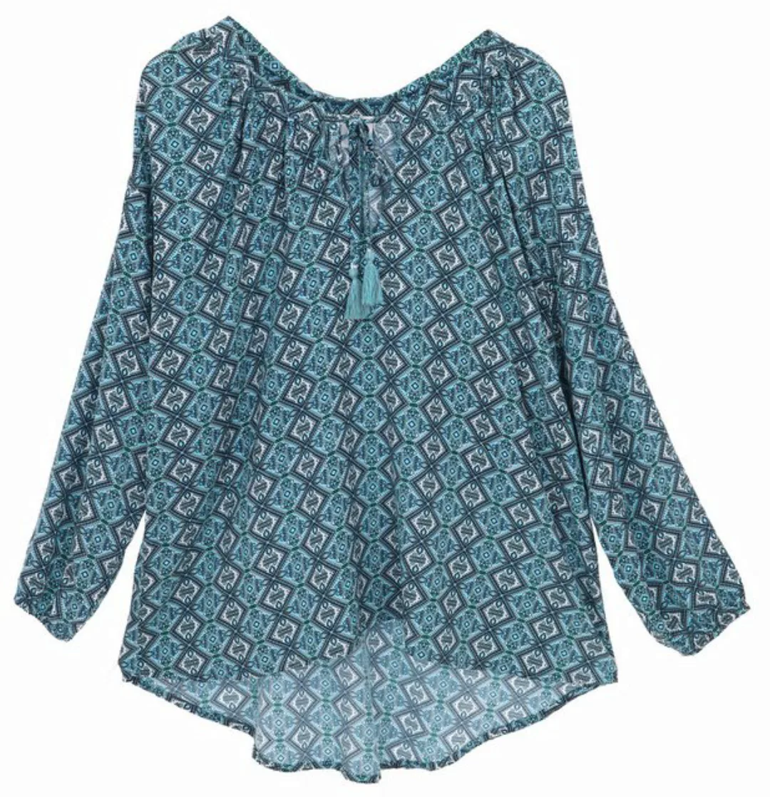 Guru-Shop Longbluse Blusentunika, Langarmbluse, plus size.. Boho, Ethno Sty günstig online kaufen