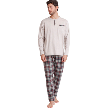 Admas  Pyjamas/ Nachthemden Pyjama Hausanzug Hose Top Langarm Cobblestone A günstig online kaufen