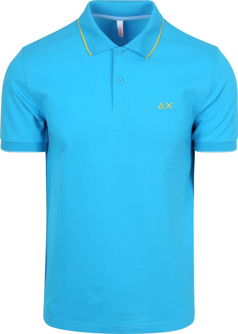 Sun68 Poloshirt Small Stripe Collar Blau - Größe XL günstig online kaufen