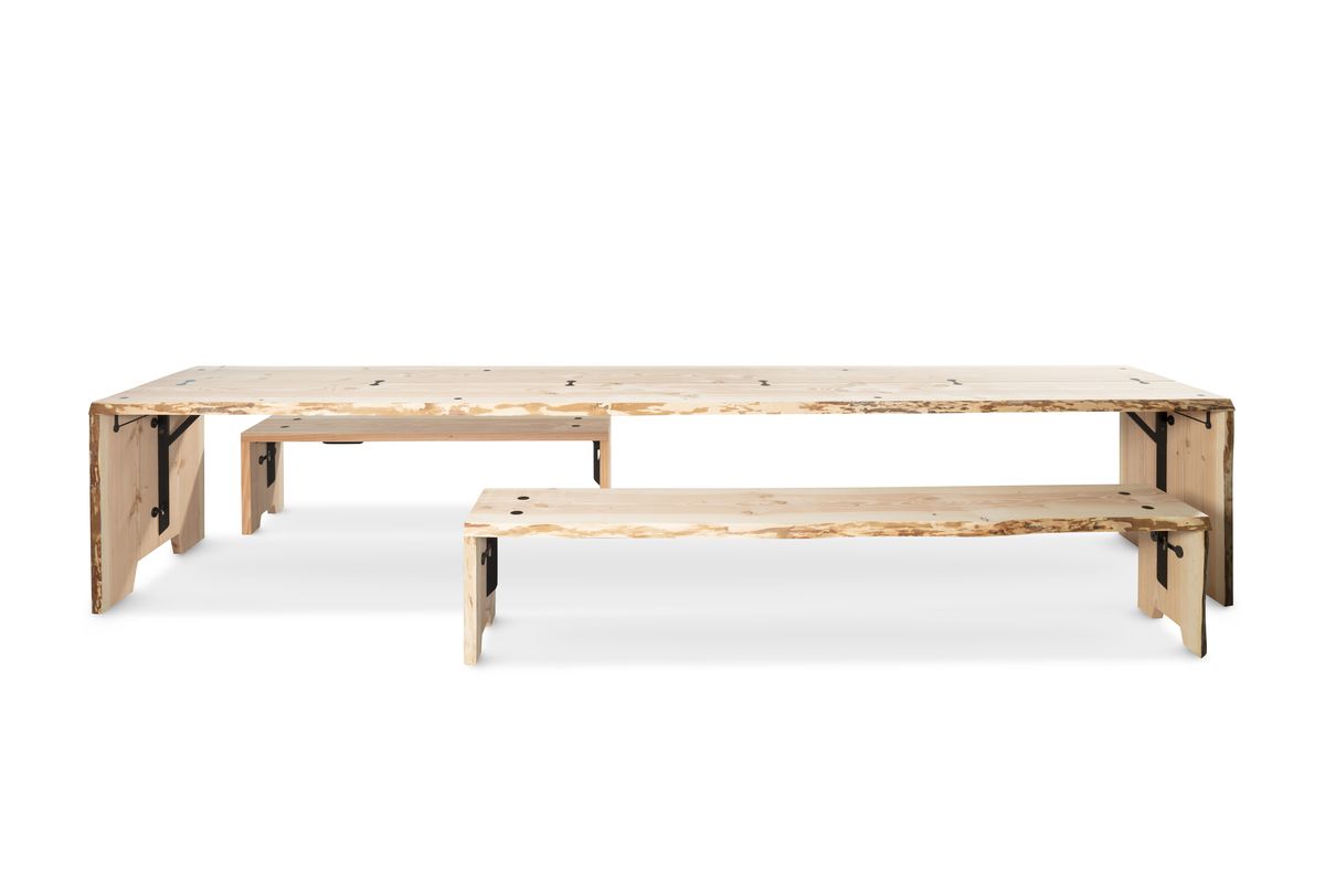 Forestry Table - Tisch 406 cm (12 Personen) raw günstig online kaufen