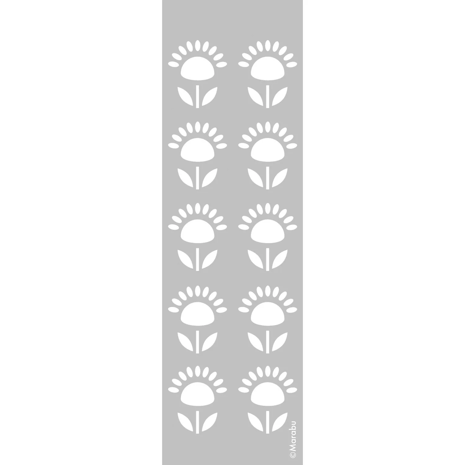 Marabu Schablone 10 x 33 cm Flower günstig online kaufen
